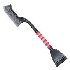 Jiandong Detachable Snow Brush Car Snow Brush: Detachable Windshield Scraper - Red(25.59X4.33X1.38Inch)