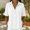 White, variant on Womens Summer Tops Waffle Knit Short Sleeve Button Collar Golf Shirts Casual Dressy Trendy Flowy Blouse Women Soft Lightweight Shirts Daily Travel Office Outfits, Black L