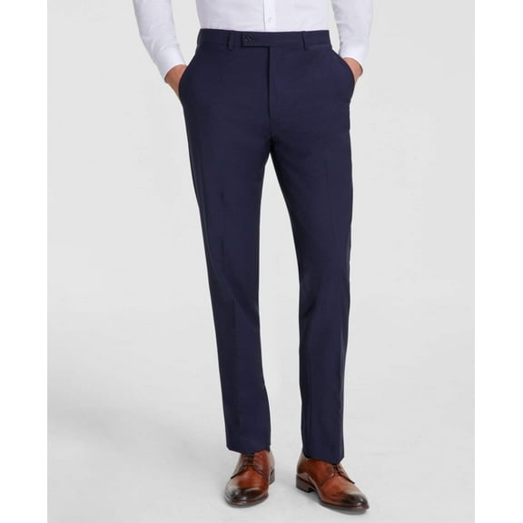 Calvin Klein Men's Slim-Fit Wool-Blend Stretch Suit Pants