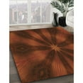 thumbnail image 2 of Ahgly Company Indoor Rectangle Patterned Mahogany Brown Area Rugs, 4' x 6', 2 of 6