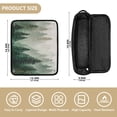 thumbnail image 4 of Curling Iron Storage Bag Hair Tools Travel Bag Heat Resistant and Portable Beautiful Green Forest, 4 of 8