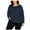 Blue - navy, variant on I.N.C Womens Ribbed Basic T-Shirt, Green, Plus Size, 3X