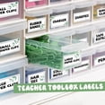 thumbnail image 6 of 42 Pieces Teacher Toolbox Labels Tool Box Storage Label Classroom Supply Decor for Back to School Teachers Classroom Organization (Greenery), 6 of 14
