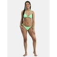 thumbnail image 2 of No Boundaries Women's Crinkle Side Tie Bikini Bottom, Sizes XXS-XXL, 2 of 5