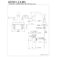 thumbnail image 2 of Kingston Brass English Vintage Two Handle 4" Centerset Lavatory Faucet with Brass Pop-up, 2 of 2