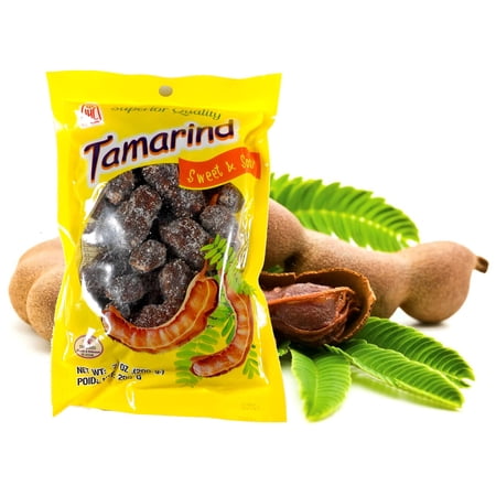 Thai Sweet & Sour Tamarind Candy Whole Pod 7 Oz. (Pack of 2)