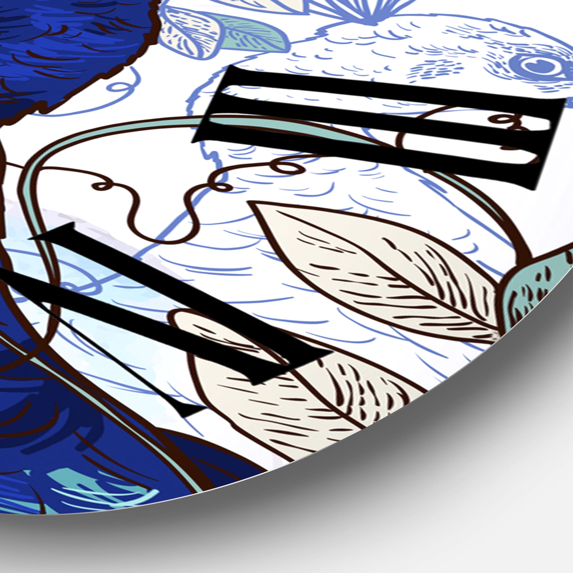 Designart 1 in Quartz Traditional Wall Clock