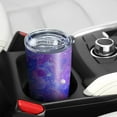 thumbnail image 5 of 20oz Tumbler with Lid and Straw Stainless Marble Purple Steel Vacuum Insulated Water Coffee Tumbler Cup, Double Wall Vacuum Insulated Travel Mug Reusable Tumblers for Ice Drinks, Hot Beverage, 5 of 7