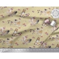 thumbnail image 3 of Soimoi Polyester Crepe Fabric Floral,Sheltie & Pekingese Dog Fabric Prints by Yard 42 Inch Wide, 3 of 3