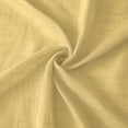 thumbnail image 4 of Dainty Home Hannah Solid Design Linen Look Criss-Cross Designed Linen Textured Light FilteringGrommet Panel Pair 76" x 84'' In Yellow, 4 of 4