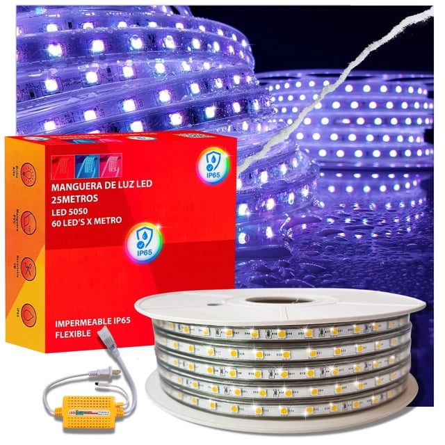 Manguera LED DOSYU 25 metros AZUL 60 LED 5050 110V-5050-60P-25M