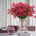 thumbnail image 4 of 6 Bundles Artificial Flowers, Outdoor Indoor UV Resistant Fake Flowers No Fade Faux Plastic Plants Garden Porch Window Box Decoration, 4 of 8