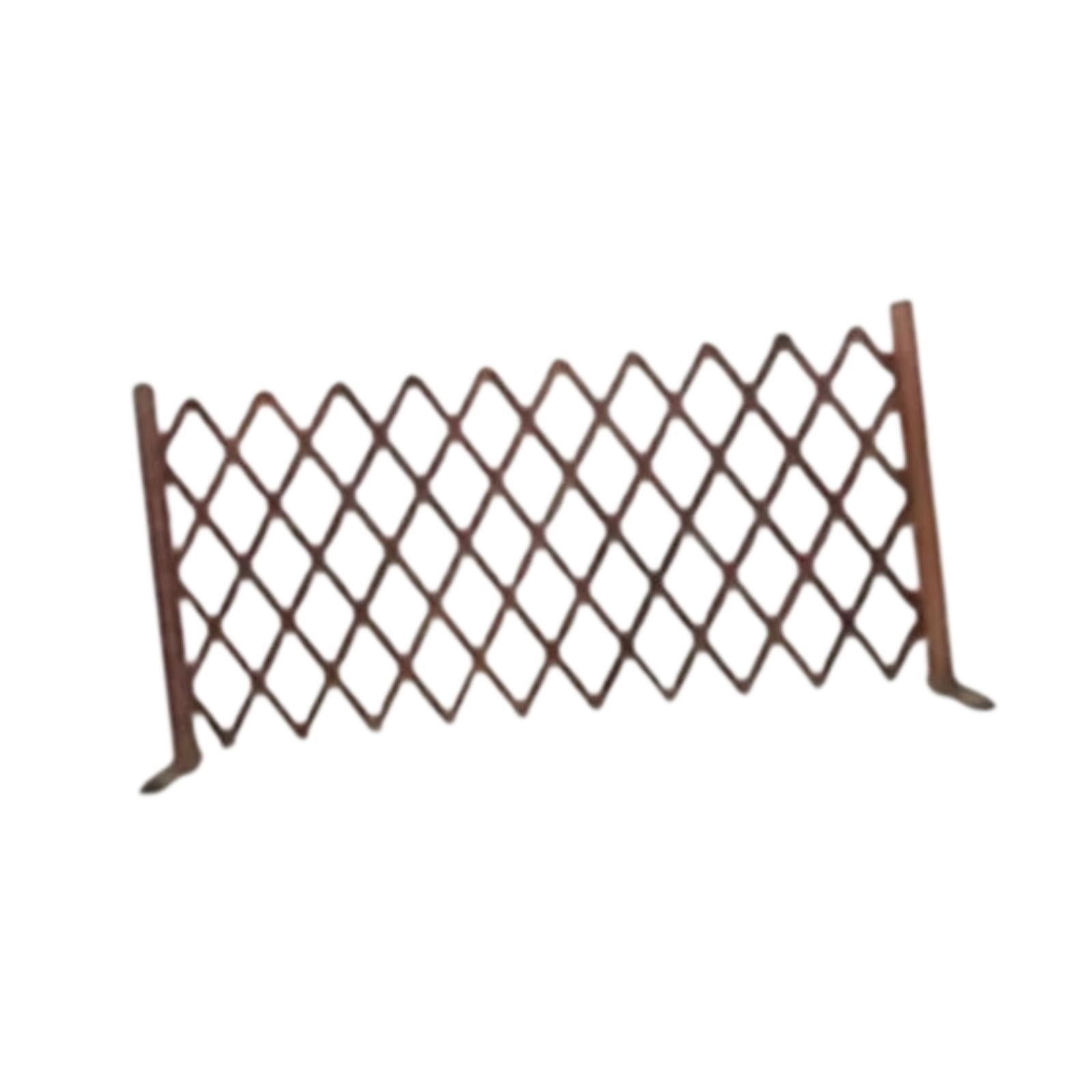 Aymzbd Decorative Expandable Wooden Fence Garden Trellis Adjustable Gate Panel for Home M