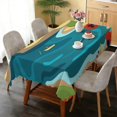 thumbnail image 6 of Rectangular Tablecloth 60x84 Inch – Waterproof Polyester Printed Table Cover, Wrinkle Resistant, Washable for Kitchen & Dining, Floral Flowers Print, 6 of 6