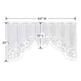 thumbnail image 3 of Cortinas con cenefa WUBODTI, vintage, blancas, transparentes, 160 x 60 cm, 2, 3 of 7