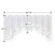 thumbnail image 3 of Cortinas con cenefa WUBODTI, vintage, blancas, transparentes, 160 x 60 cm, 2, 3 of 7