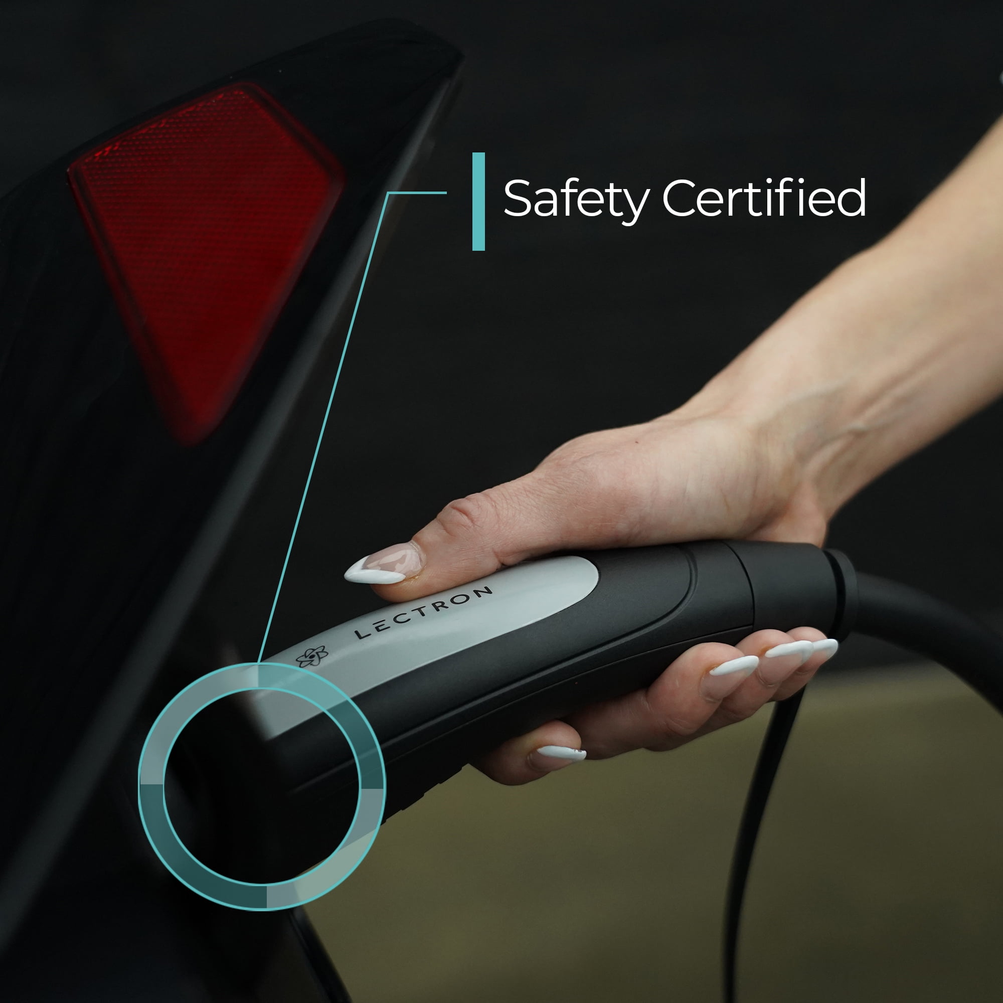 Lectron Level 2 Tesla Charger (WiFi Version) - 240V, 40 Amp, NEMA 14-50 Plug, 16 ft Extension Cord - Portable Electric Car Charger for Tesla - Compatible with All Tesla Models 3/Y/S/X