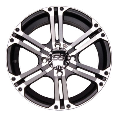 4/156 ITP SS212 Alloy Series Wheel 14x6 4.0 + 2.0 Machined for Polaris RANGER RZR XP 4 900 2012-2014