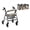 Brown Cow Print, variant on COEQINE Rollator Walker Seat and Backrest Covers with Folding Accessories Bag 3 Pack Set, Easy to Install Rollator Walker Accessories Gifts for Seniors, Cherry Blossom Black