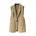 thumbnail image 3 of Durtebeua Womens Quilted Vest Stand Collar Lightweight Button Down Padded Gilet with Pockets, 3 of 5
