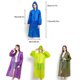 thumbnail image 3 of Matsuzay Chubasquero para adultos de 150-185cm, impermeable, para senderismo, protección ajustable, impermeable, portátil, tamaño libre, EVA, Paraguas de lluvia Violeta, 3 of 6