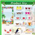 thumbnail image 3 of Tropical Splash Photo Prop Kit for Summer Pool Parties - 10 Fun and Colorful Decorations for Birthdays, Baby Showers, Weddings, and Hawaiian Themed Celebrations, 3 of 5