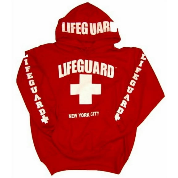 LIFEGUARD New York City Hoodie - Size: Adult XX-Large - Color: Red