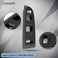 thumbnail image 5 of ECCPP Black Window Switch Bezel Front Left Drivers Side Replacement fits for 2004-2006 Chevy Silverado 1500 2500 3500 2004-2006 GMC Sierra 1500 2500 3500 OE 89045124, 5 of 6