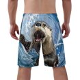 thumbnail image 3 of NICKSUN Men's Swim Trunks, Cute Print Quick Dry Summer Board Beach Shorts with Mesh Lining and Pockets, 3 of 6
