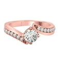 thumbnail image 4 of AoneJewelry 3/4 Carat Diamond Sparkler Engagement Ring In 14K Solid Rose Gold, 4 of 5