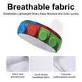 thumbnail image 4 of Sports Sweat Absorber Headband 10.6in Thin, Strong Absorbent And Thick Sweat Absorber Can Be Used As A Headband Mask Neck Band Scarf Colorful Building Blocks (3), 4 of 6
