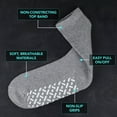thumbnail image 3 of Debra Weitzner Non-Binding Loose Fit Sock - Non-Slip Diabetic Socks for Men and Women - Crew 12 Pack White Size 13-15, 3 of 6