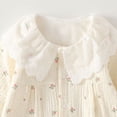 thumbnail image 7 of Baby Girl Romper Long Sleeve Button One Piece Jumpsuit Outfit with Floral Print Newborn Girl Clothes, 7 of 7