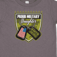 thumbnail image 4 of Inktastic Proud Military Daughter Soldier Hero Girls Toddler T-Shirt, 4 of 5