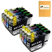 Compatible LC3013 XL Ink Cartridges Replacement for Brother LC-3013 LC3011 Ink Work with Brother MFC-J491DW MFC-J497DW