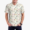 thumbnail image 5 of Yiaed Mini Wildflower WatercolorPrint Men's Short Sleeve Polo Shirt,Golf Polo for Men Three-Button Golf Shirt Athletic Casual Collared T-Shirt- 4X-Large, 5 of 7
