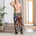 thumbnail image 2 of Naloa Roblox Print Pajama Pants Men, PJ Bottoms, Sleep & Lounge Pants-Small, 2 of 6
