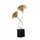 thumbnail image 2 of Estatua de hoja de Ginkgo, centro de mesa, artesanía, adorno de mesa de latón, estatuilla decorativa para estante de dormitorio, decoración del hogar L, 2 of 9