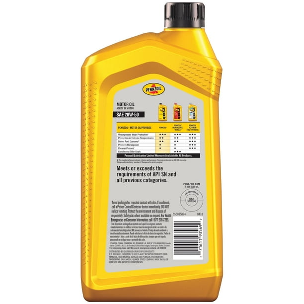 Pennzoil 20W-50 Oil | Heavy equipment oil for manufacturing