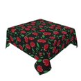 thumbnail image 2 of Wukai Cherry Waterproof Tablecloth for Kitchen Dining, Fits Square Tables for 2-4 Seats -54"x54", 2 of 7