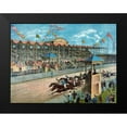thumbnail image 2 of Litho, NY 24x19 Black Modern Framed Museum Art Print Titled - Brighton Beach Race Course, 2 of 5