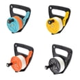 thumbnail image 4 of Treal de cuerda de buceo con tapón de tapón Profesiones Línea Winder KAYAK Trolley Paracord Titular de carrete Rueda Snorkel Agua Deportes Negro Eigraketly OD002622-04B, 4 of 5