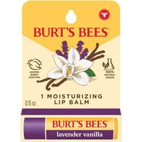 Burts Bees Lavender Vanilla Moisturizing Lip Balm, 1-Pack, 0.15 oz.