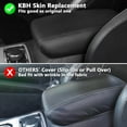 thumbnail image 3 of KBH Center Console Lid Armrest Cover Replacement for 2011-2020 Dodge Durango Accessories & Jeep Grand Cherokee, Anti-Scratch Leather Replace Skin Upholstery, Black, 3 of 8