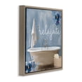 thumbnail image 4 of Stupell Industries Relájate con Baño Floral Bath & Laundry Painting Brown Floater Framed Art Print Wall Art, 18 x 18, 4 of 10