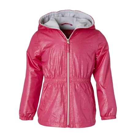 - Spray Foil Print Anorak Jacket with Fleece Lining (Little Girls & Big Girls)