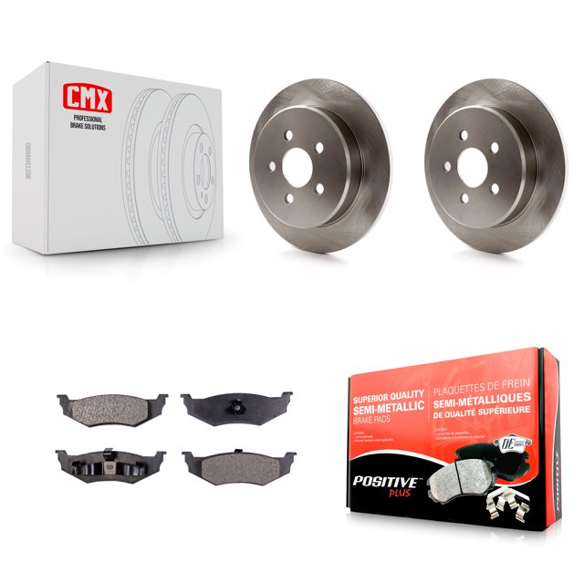 Transit Auto Rear Disc Brake Rotors and Semi-Metallic Pads Kit for Car Chrysler PT Cruiser Dodge Neon K8F-101649