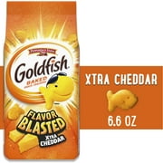 Goldfish Flavor Blasted Xtra Cheddar Cheese Crackers, Baked Snack Crackers, 6.6 oz Bag