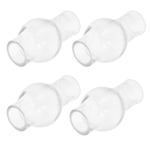 DECORNIJIA Transparent Oil Lamp Chimney 6Pcs