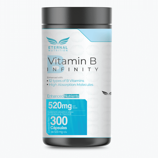 Complejo B Elevado Eternal Nutrition 300 Cápsulas 520 mg